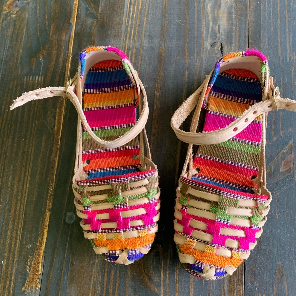 (Kids) Handmade artisan sandals Girls size 1